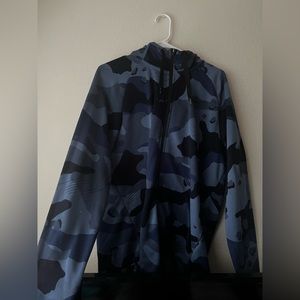 Blue camo zip up